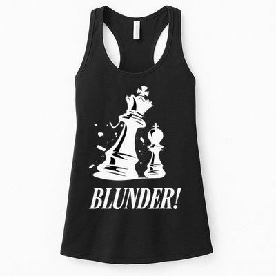 Chess Blunder Funny Player Joke Club Team Game Humor Womens Tank Top