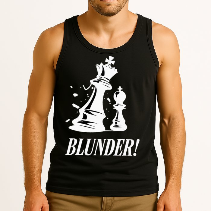 Chess Blunder Funny Player Joke Club Team Game Humor Tank Top