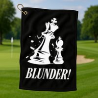 Chess Blunder Funny Player Joke Club Team Game Humor Golf Towel
