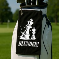 Chess Blunder Funny Player Joke Club Team Game Humor Golf Towel