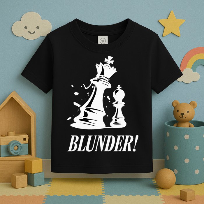Chess Blunder Funny Player Joke Club Team Game Humor Toddler T-Shirt