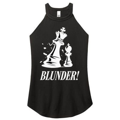 Chess Blunder Funny Player Joke Club Team Game Humor Women's Perfect Tri Rocker Tank
