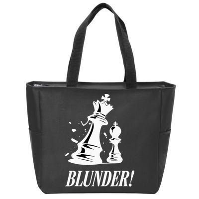 Chess Blunder Funny Player Joke Club Team Game Humor Zip Tote Bag