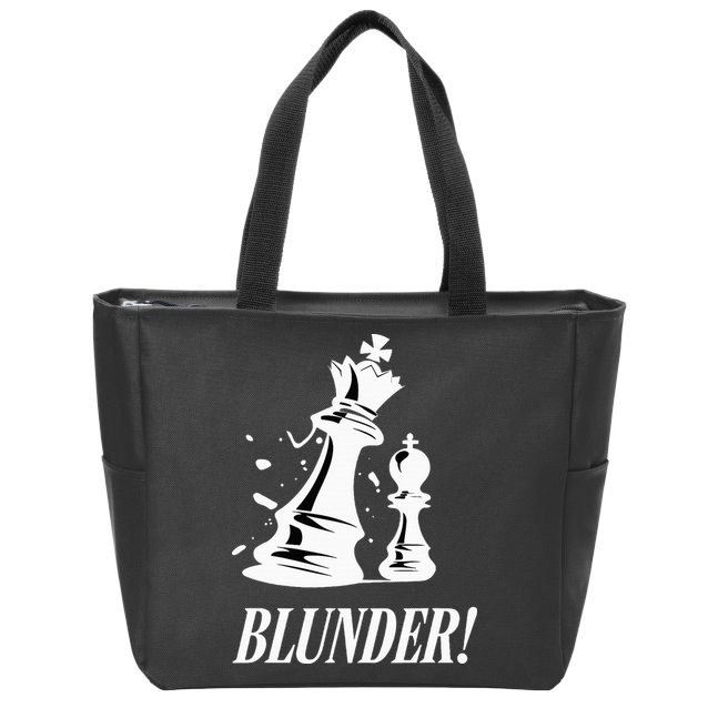 Chess Blunder Funny Player Joke Club Team Game Humor Zip Tote Bag