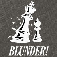 Chess Blunder Funny Player Joke Club Team Game Humor Cotton Canvas Backpack