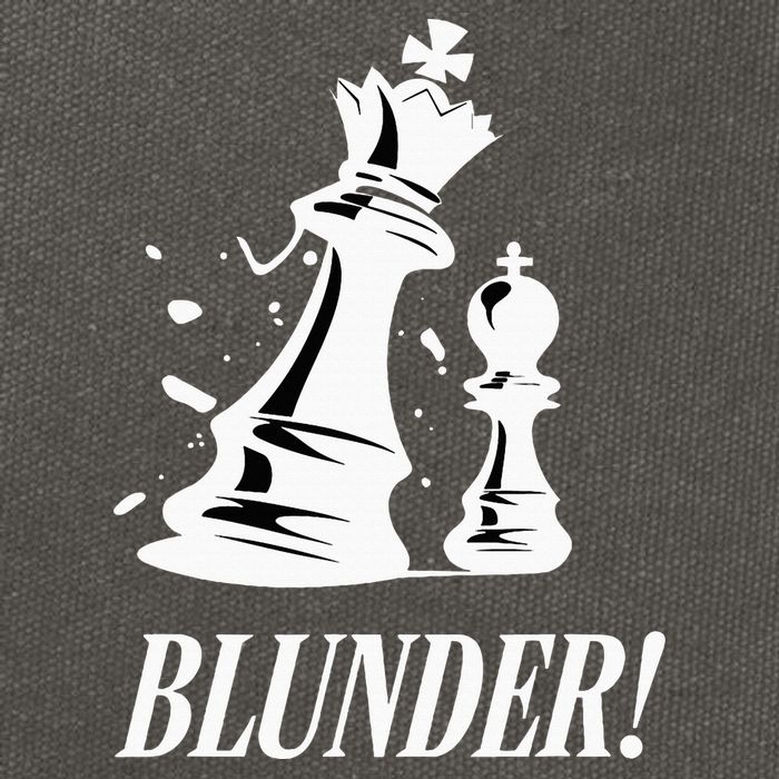 Chess Blunder Funny Player Joke Club Team Game Humor Cotton Canvas Backpack