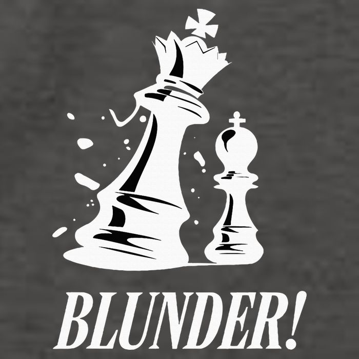 Chess Blunder Funny Player Joke Club Team Game Humor Vector Backpack