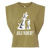Chess Blunder Funny Player Joke Club Team Game Humor Garment-Dyed Women's Muscle Tee