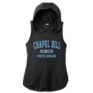 Chapel Bill Funny Sports Design North Carolina Ladies PosiCharge Tri-Blend Wicking Draft Hoodie Tank