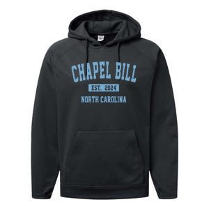 Chapel Bill Funny Sports Design North Carolina Performance Fleece Hoodie