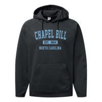 Chapel Bill Funny Sports Design North Carolina Performance Fleece Hoodie