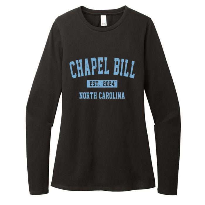 Chapel Bill Funny Sports Design North Carolina Womens CVC Long Sleeve Shirt