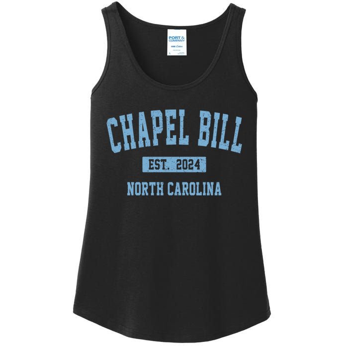 Chapel Bill Funny Sports Design North Carolina Ladies Essential Tank