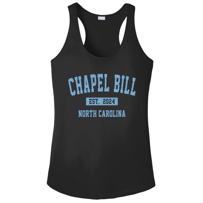 Chapel Bill Funny Sports Design North Carolina Ladies PosiCharge Competitor Racerback Tank