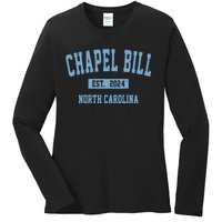 Chapel Bill Funny Sports Design North Carolina Ladies Long Sleeve Shirt