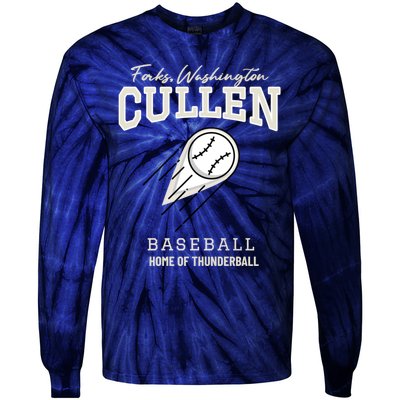 Cullen Baseball, Forks, Washington Home Of Thunder Ball Tie-Dye Long Sleeve Shirt