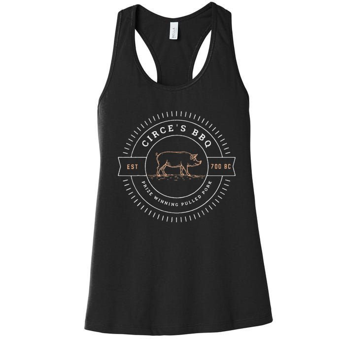 CirceS Bbq Funny Greek Mythology Women's Racerback Tank