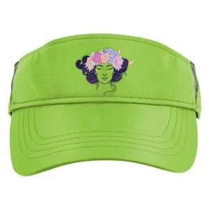 Cute Boho Flower Crown Woman Adult Drive Performance Visor