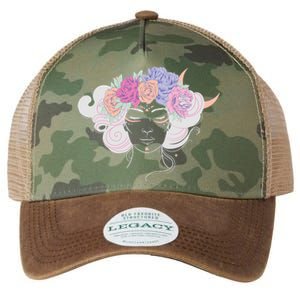 Cute Boho Flower Crown Woman Legacy Tie Dye Trucker Hat