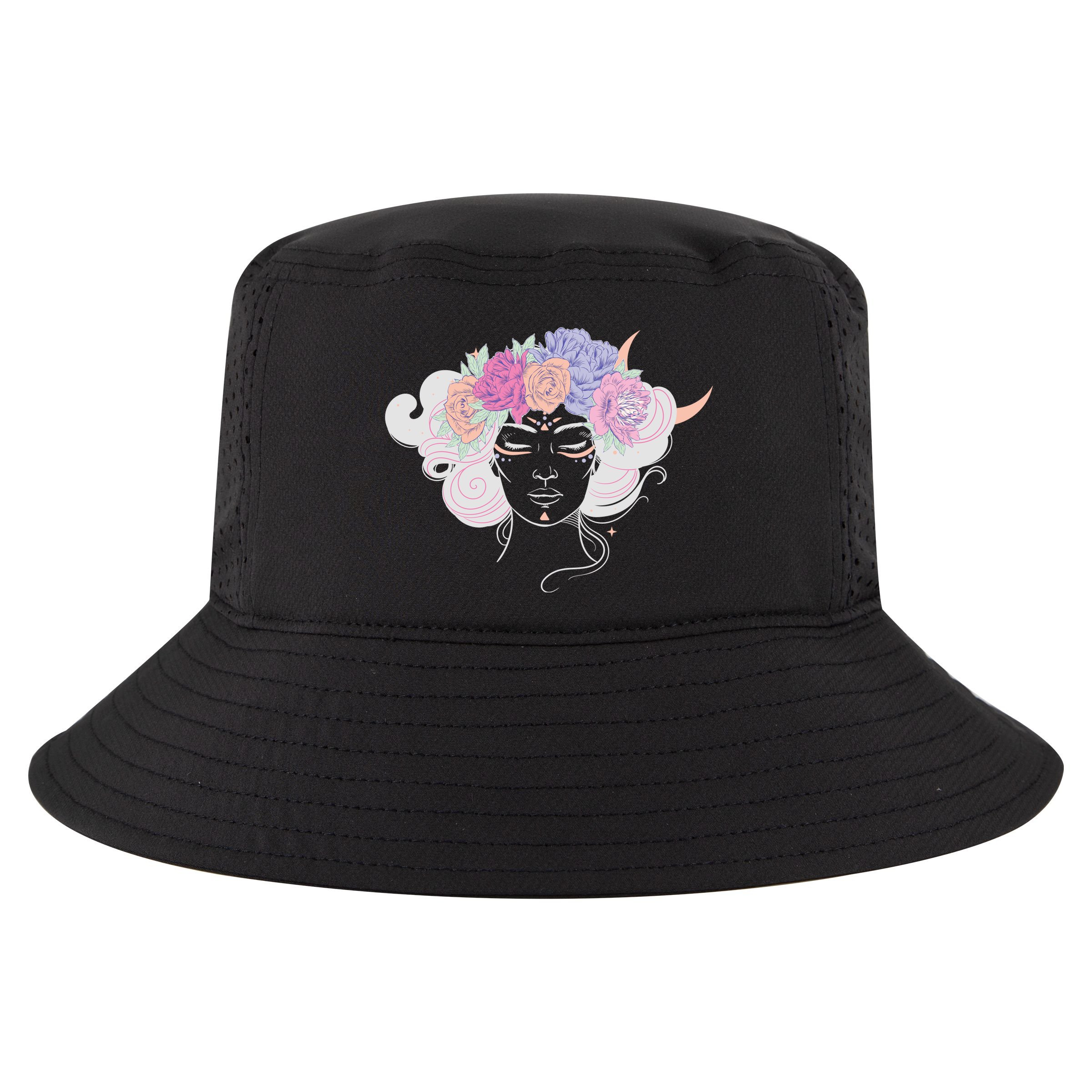 Cute Boho Flower Crown Woman Cool Comfort Performance Bucket Hat