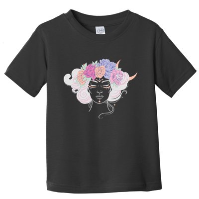 Cute Boho Flower Crown Woman Toddler T-Shirt