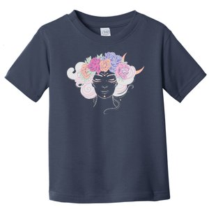 Cute Boho Flower Crown Woman Toddler T-Shirt