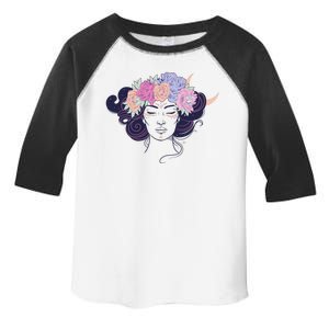 Cute Boho Flower Crown Woman Toddler Fine Jersey T-Shirt