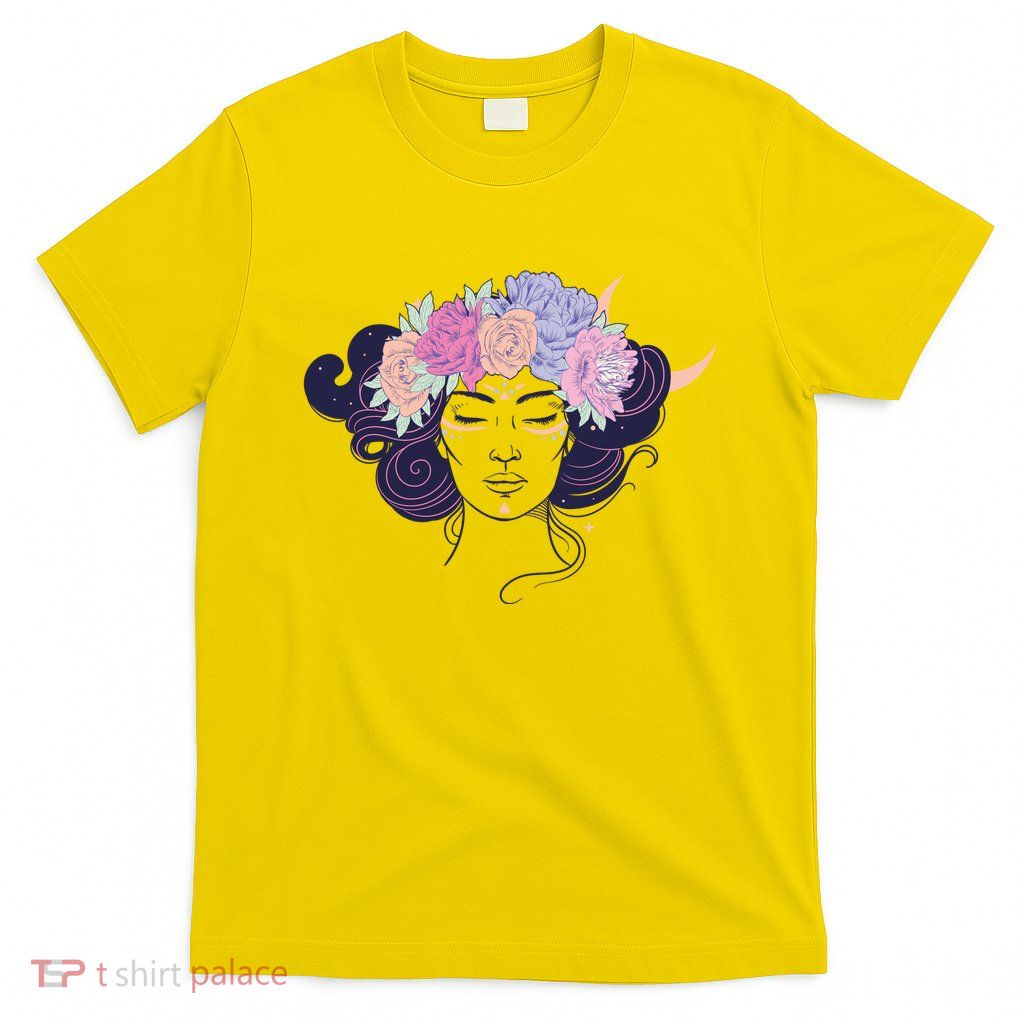 Cute Boho Flower Crown Woman T-Shirt