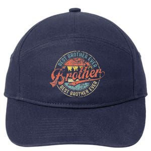 Cool Brother Fathers Day Retro Best Brother Ever 7-Panel Snapback Hat