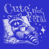 Cute But Feral Funny Raccoon Meme Love Coffee Gift Zip Tote Bag