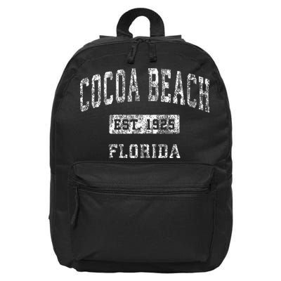 Cocoa Beach Florida Fl Vintage Established Sports 16 in Basic Backpack