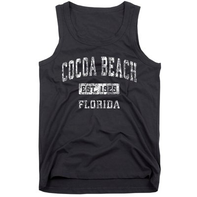 Cocoa Beach Florida Fl Vintage Established Sports Tank Top