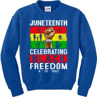 Celebrate Black Freedom Day Juneteenth Black History Month Funny Gift Kids Sweatshirt