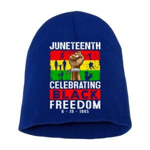 Celebrate Black Freedom Day Juneteenth Black History Month Funny Gift Short Acrylic Beanie