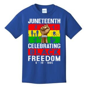 Celebrate Black Freedom Day Juneteenth Black History Month Funny Gift Kids T-Shirt