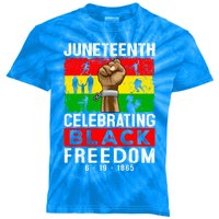 Celebrate Black Freedom Day Juneteenth Black History Month Funny Gift Kids Tie-Dye T-Shirt