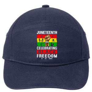 Celebrate Black Freedom Day Juneteenth Black History Month Funny Gift 7-Panel Snapback Hat