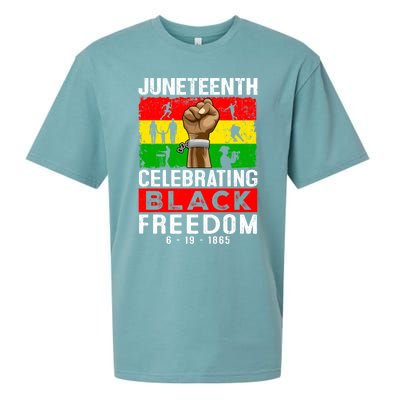 Celebrate Black Freedom Day Juneteenth Black History Month Funny Gift Sueded Cloud Jersey T-Shirt