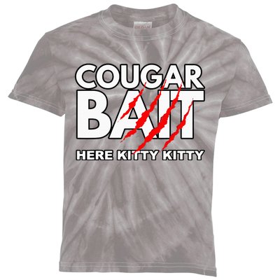 Cougar Bait Funny Halloween Costume Older Kids Tie-Dye T-Shirt