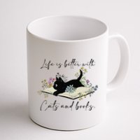 Cat Book For  Life Is Better With Cats And Books Coffee Mug