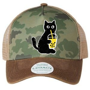 Cat Boba Funny Anime Japanese Legacy Tie Dye Trucker Hat