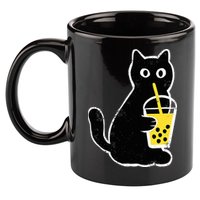 Cat Boba Funny Anime Japanese 11oz C Handle Ceramic Mug