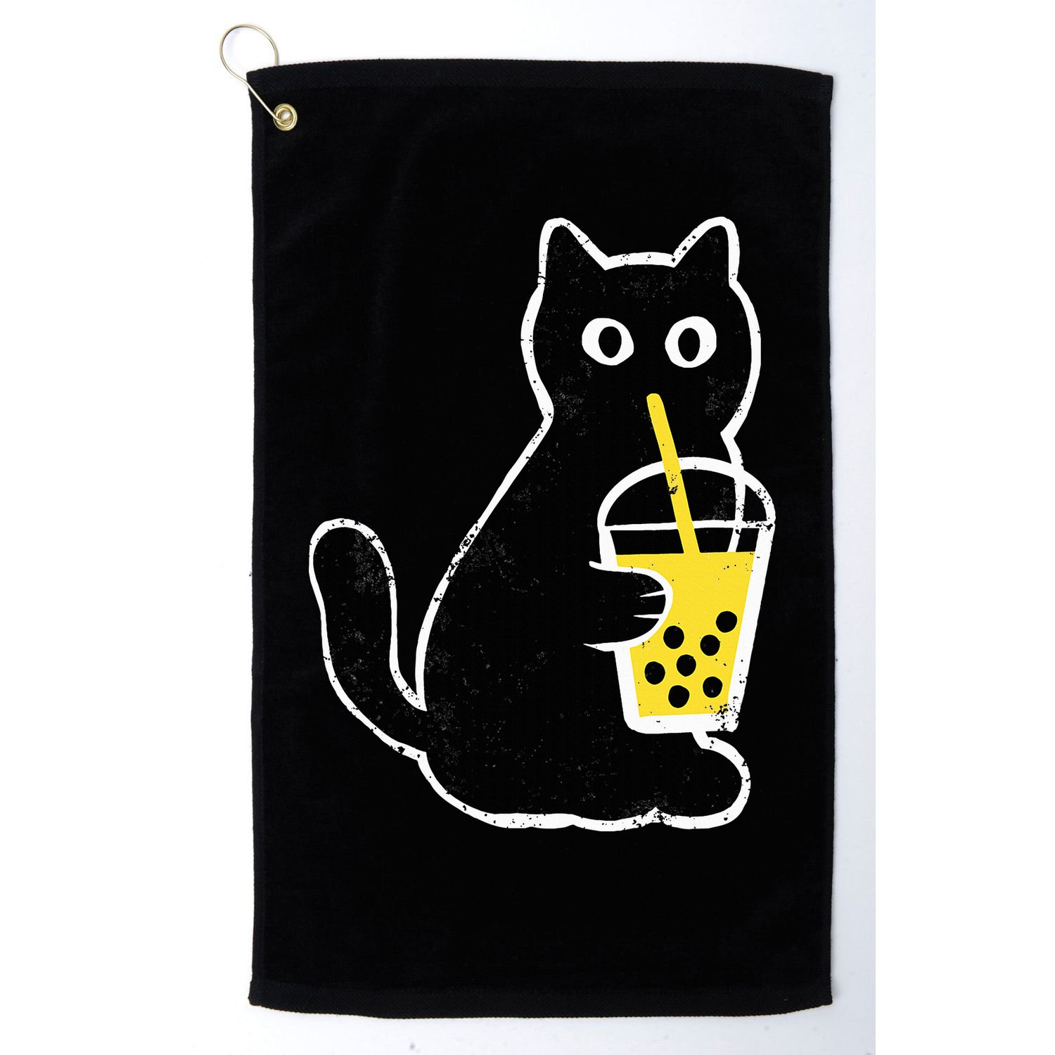 Cat Boba Funny Anime Japanese Golf Towel