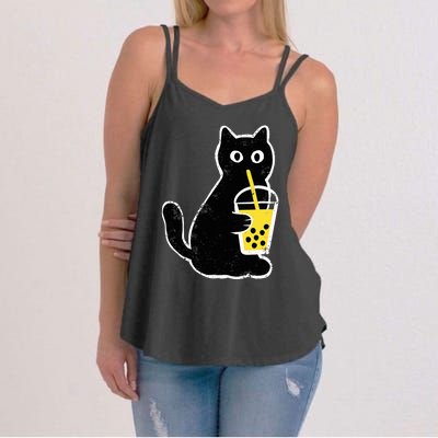 Cat Boba Funny Anime Japanese Women's Strappy Tank