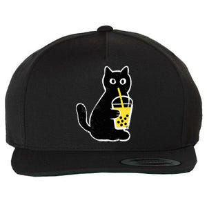 Cat Boba Funny Anime Japanese Wool Snapback Cap