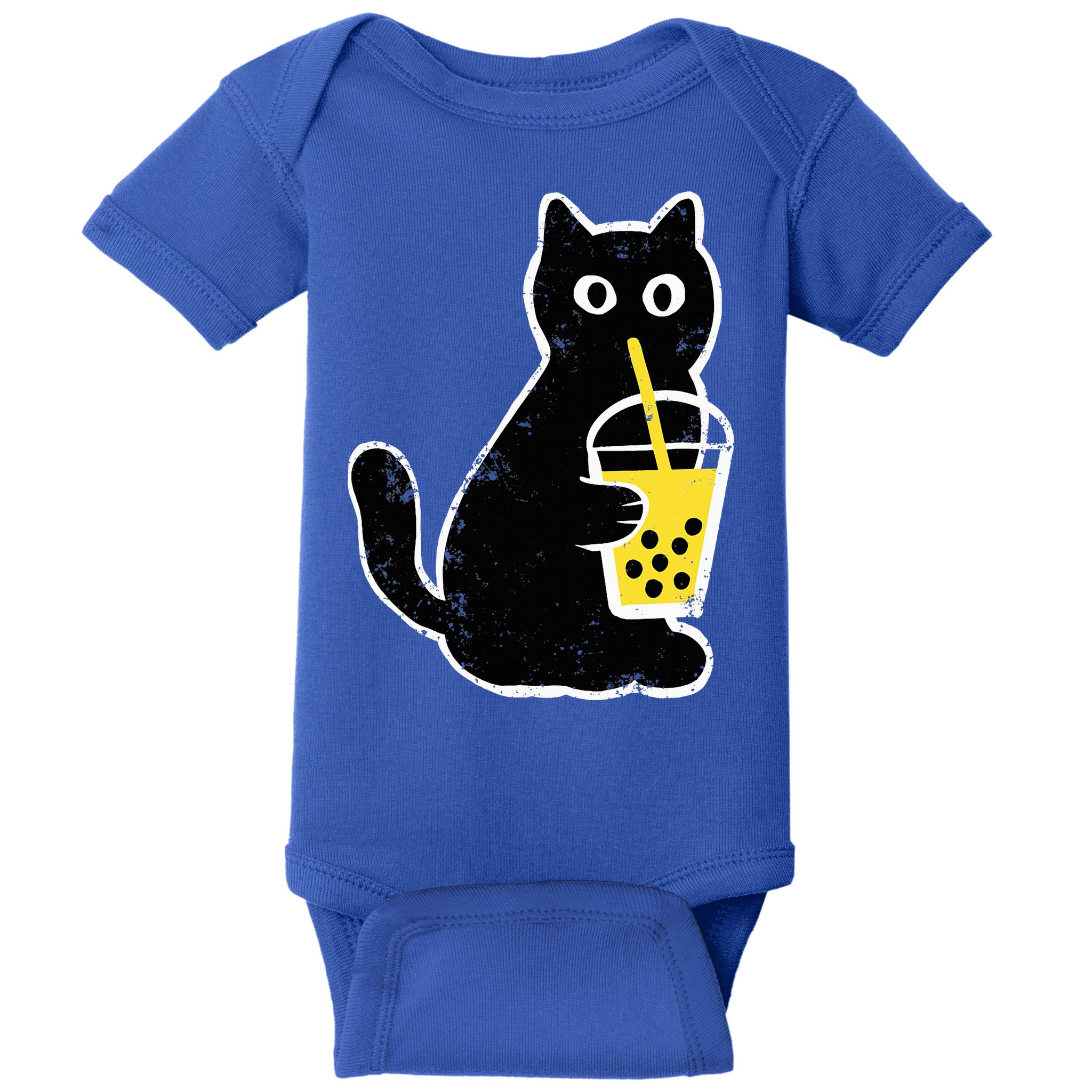Cat Boba Funny Anime Japanese Baby Bodysuit
