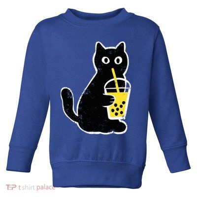 Cat Boba Funny Anime Japanese Toddler Sweatshirt