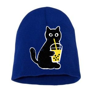 Cat Boba Funny Anime Japanese Short Acrylic Beanie