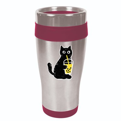 Cat Boba Funny Anime Japanese 16oz Travel Tumbler
