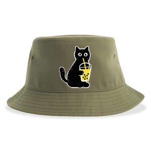 Cat Boba Funny Anime Japanese Sustainable Bucket Hat